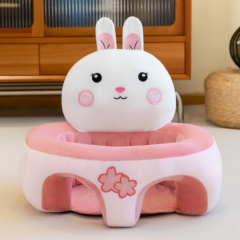 Plush rabbit design soft chair for babies